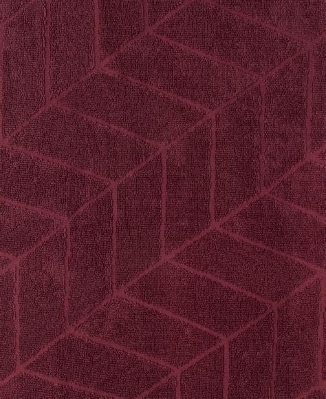 Buy Cotton Terry Ultrasoft and Durable Patterned Bath Towel - Burgundy ...