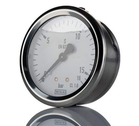 9023410 WIKA | WIKA G 1/2 Analogue Pressure Gauge 400bar Back Entry ...