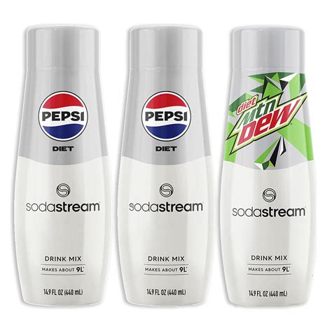 SodaStream Pepsi & MTN Dew Variety Pack, Diet, India | Ubuy