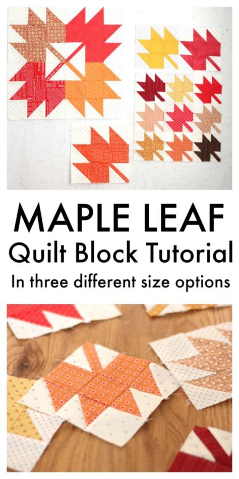 Image result for Maple Leaf Quilt Block Tutorial