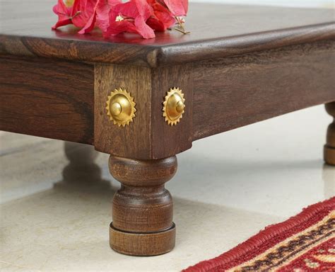 Vinayak Wooden Pooja Chowki