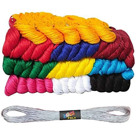 Bhavya Enterprises 25 Pcs Multicolor Skeins Embroidery Thread Cross ...