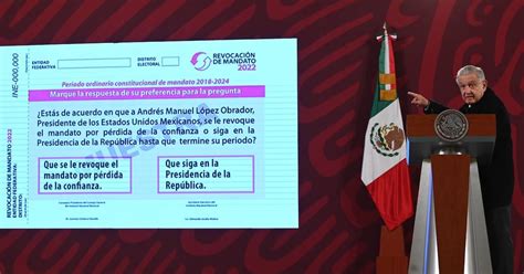 AMLO: Pregunta de la revocación de mandato “está muy complicada” y ...