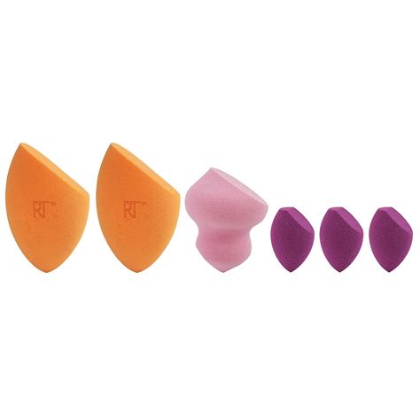 Real Techniques 6 Miracle Complexion Sponges Make Up Brush Set : Amazon ...