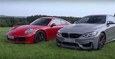 Bmw M4 Cs Vs Gts by 2018 Bmw M4 Cs Vs Porsche 911 Gts Is A Nurburgring Bmw M4 Cs Vs Gts