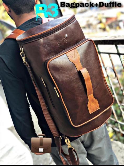 DEEP BROWN DUFFLE CUM BACKPACK /TRAVEL BAG FOR MEN-TWINB001DB – www ...