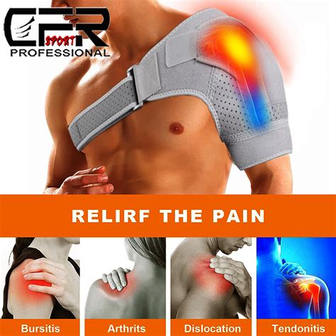 Buy Shoulder Brace Rotator Cuff Pain Relief Support Sleeve Adjustable ...