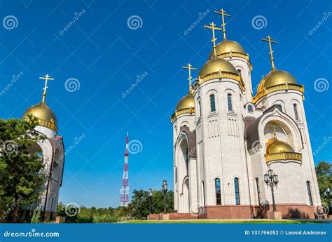 All Saints Church on Mamayev Kurgan in Volgograd, Russia Stock Photo ...