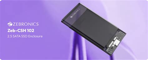 Zebronics 2.5" SSD/HDD Enclosure, Max. 4TB Storage, Upto 5Gbps Transfer ...