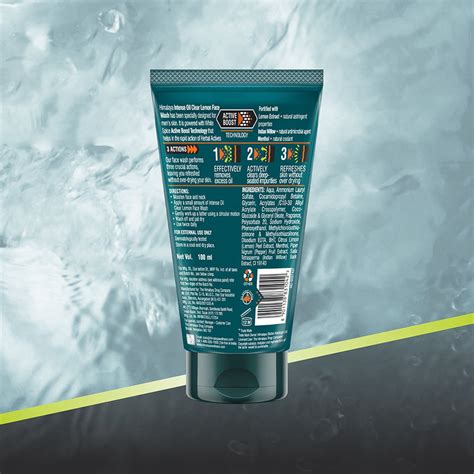 Himalaya Men Intense Oil Clear Lemon Face Wash – Himalaya Wellness (India)