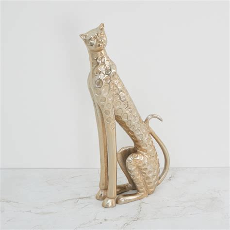 Buy Eternity Embossed Sitting Leopard Figurine from Home Centre at just ...