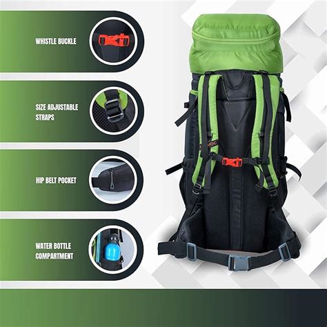 Home Aerofit 60L Rucksack with Multi-Pocket Design & Laptop Compartment ...