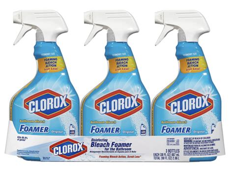 Buy Clorox Bleach Foamer Bathroom Spray, Original - 30 fl oz (3 PACK ...