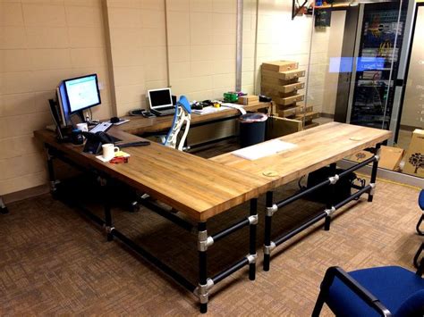 Image result for Butcher Block Computer Desk