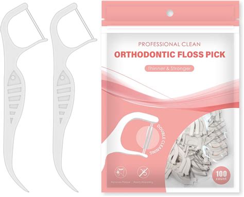 Amazon.com : Orthodontic Flossers for Braces,100 Count Orth Dental ...