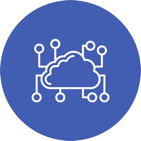 networking solutions discovery cloud services extreme network Vector Art