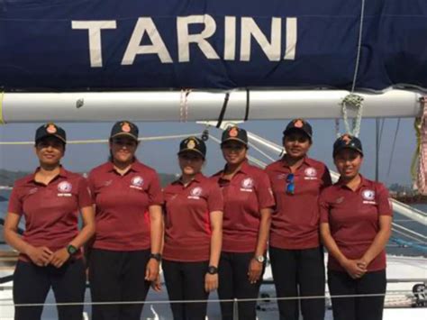 Indian Navy's All-Women Sailboat Crew, On Its Way To Circumnavigate The ...