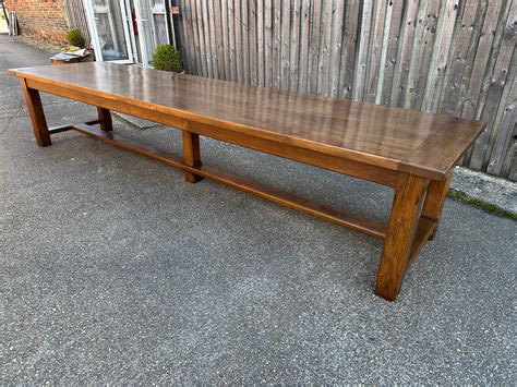 Large Oak French Farmhouse Table For Sale at 1stDibs