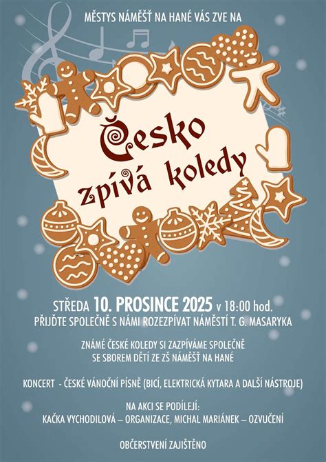 Česko zpívá koledy, Nám. T. G. Masaryka 100 , 78344 Namest na Hane ...