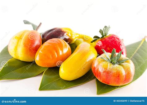 Traditional Italian Pastry Fruit Shaped Stock Image - Image of dessert ...
