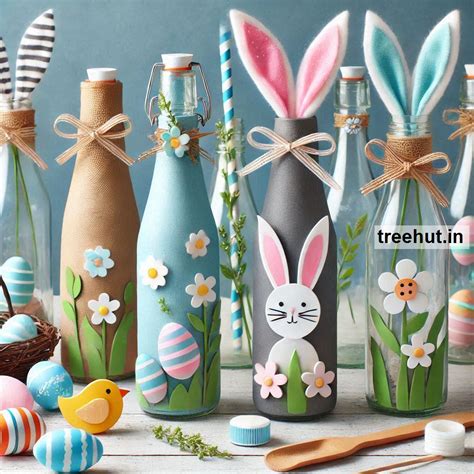 Easter Bottle Decoration Ideas, Bottle Craft Ideas