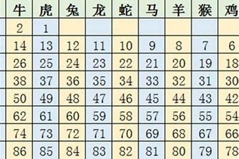 12生肖数字对照表 2023年十二生肖排码表 - 瑞乙辰
