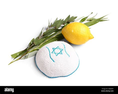 Four species (lulav, hadas, arava, etrog) as Sukkot festival symbols ...