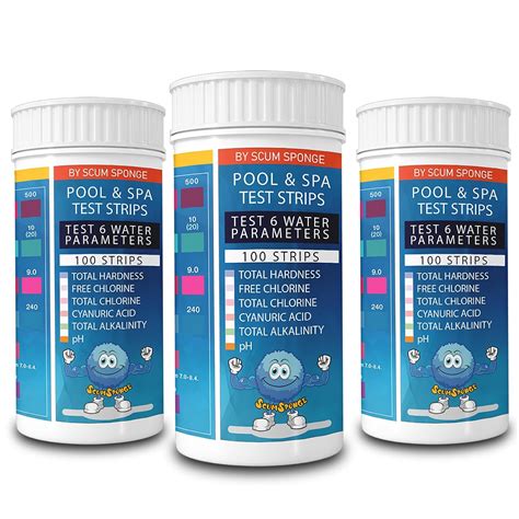 Amazon.com: 6 in 1 Water Test Strips 300ct for Swimming Pool, SPA, Hot ...