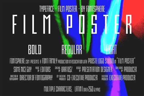 Movie Poster Text Template