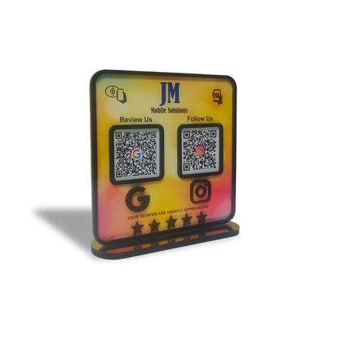 Smart NFC 2-in-1 Table Top Standee - Custom Background Edition – Tapify