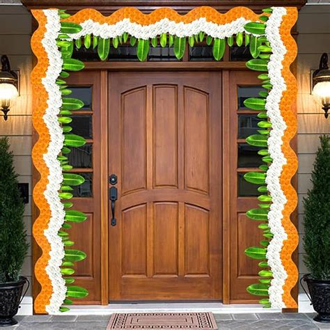 Rozi Decoration Tiranga Marigold Paper Toran For Happy Independence Day ...