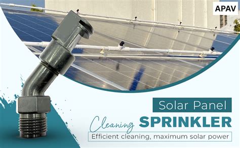 APAV Solar Panel Cleaning Sprinkler – Made by Nylon Material, UV ...