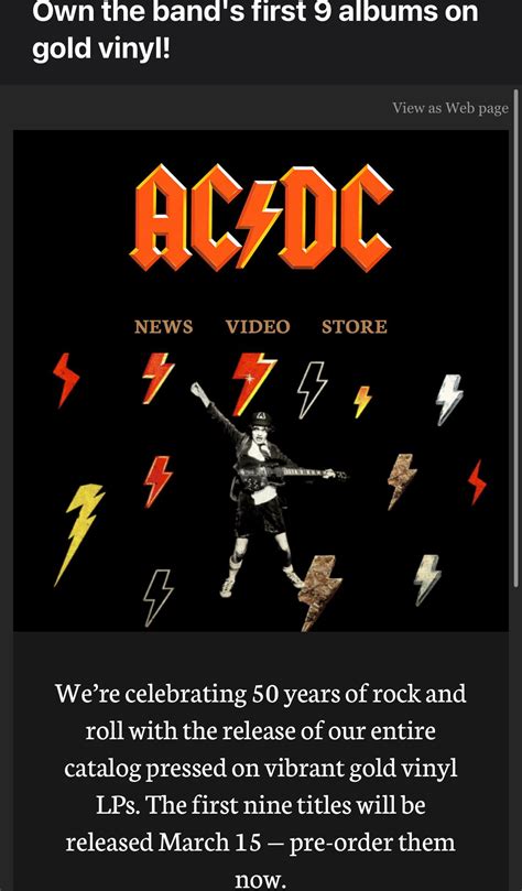 HUGE NEWS NEW VINYL RELEASES : r/ACDC