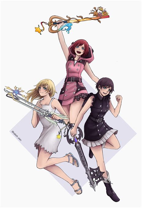 Kingdom Hearts Namine And Kairi Anime