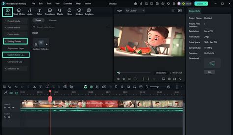 Filmora - Custom Color Layer