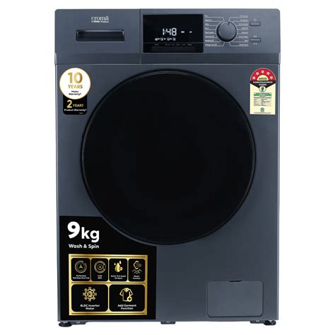 Buy Croma 9 kg 5 Star Inverter Fully Automatic Front Load Washing ...