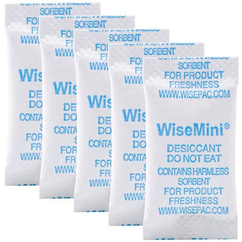 Wisesorb Silica Gel Packets, 0.5g Gram 200 Silica Packets, Tyvek Food ...