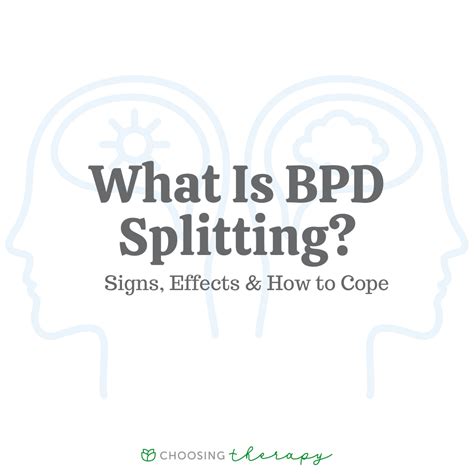 What is bpd splitting signs effects how to cope – Artofit