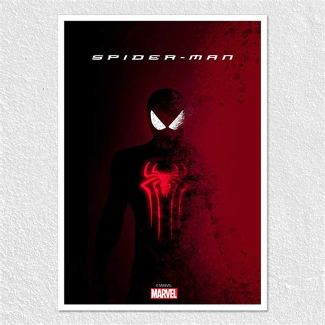 Spider Man in Shadows - Mysterious Vigilante Poster
