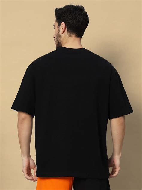 FREEDOM CONTRAST OVER-SIZED T-SHIRT BLACK WHITE | Buy Online at ...