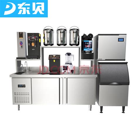 东贝（Donper）奶茶设备全套水吧台冷藏保鲜工作台不锈钢商用奶茶店设备全套水吧台（标准款）--中国中铁网上商城