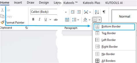 How to Add Alignment Line in Word 的图像结果