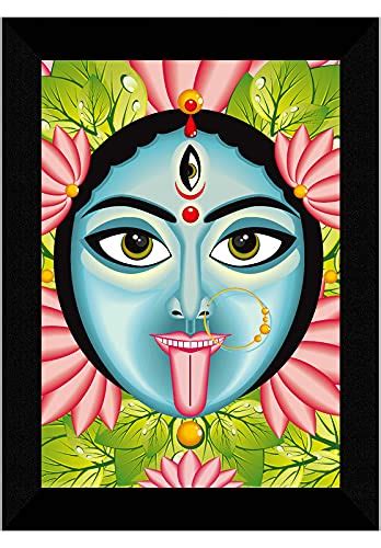 SAF Kali Maa Multi-Effect UV Textured Home Decorative Gift Item Framed ...