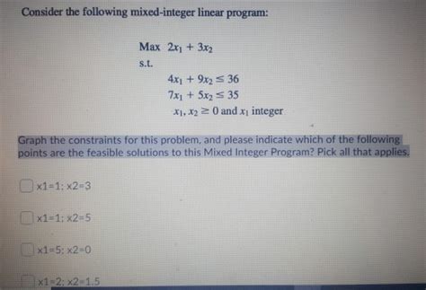 Image result for Mixed Integer Program