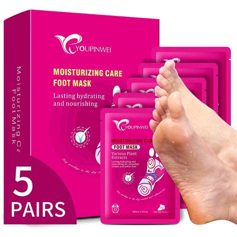 Amazon.com: Hydrating Foot Mask 5 Pairs - YOUPINWEI Moisturizing Feet ...