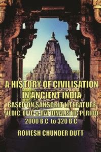 A HISTORY OF CIVILISATION IN ANCIENT INDIA BASED ON SANSCRIT LITERATURE ...