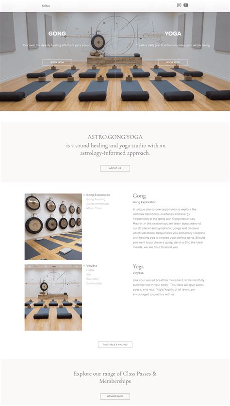 31 Aesthetic Yoga Instructor & Studio website examples (how it's made)