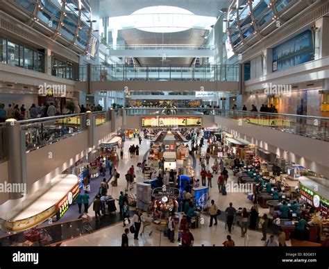 Inside Dubai International Airport Dubai UAE Middle East Stock Photo ...