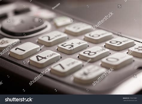 Phone Keypad Letters Closeup Macro Shot Stock Photo 373672081 ...