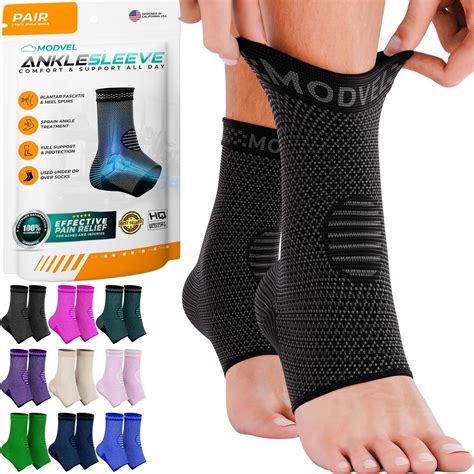 MODVEL 2-Pack Ankle Brace for Men and Women, Sprained Ankle Brace for ...